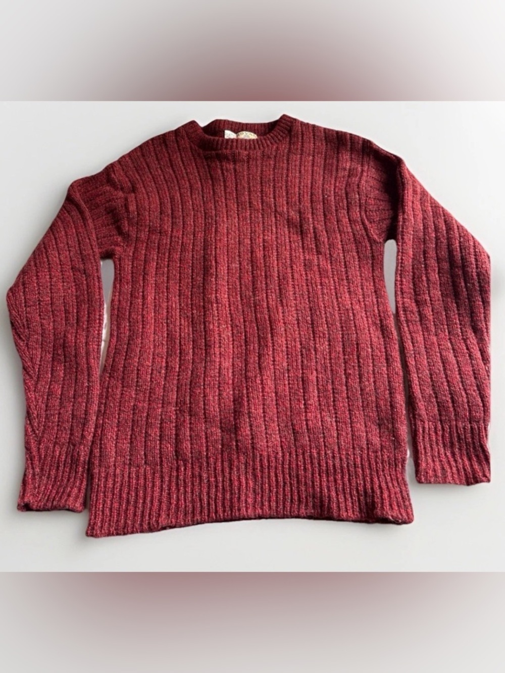 Royal Knitting Mills Chicago M Vintage Wool Sweater Red Made In USA 70’s 80’s